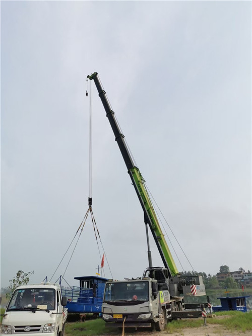 民丰县桥梁建设吊装案例